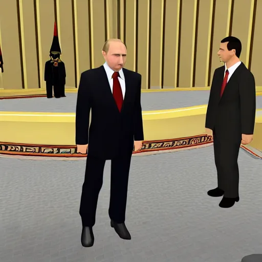 Image similar to Putin in ROBLOX.