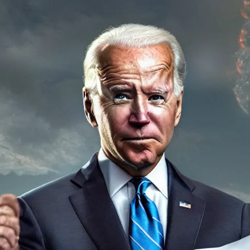 Image similar to joe biden in iron mans costume, amazing likeness. very detailed. hd. 4 k. intricate detail