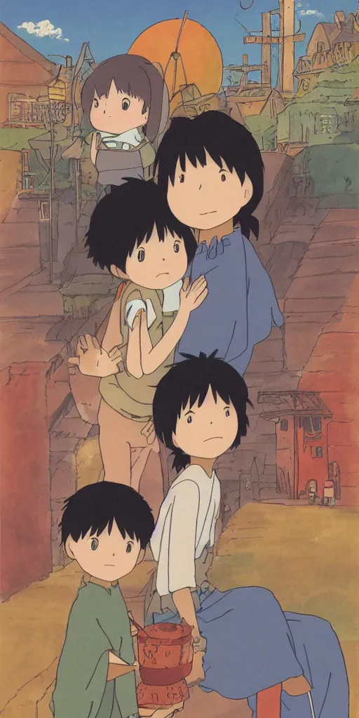 Image similar to greeting card, love, by studio ghibli and hayao miyazaki, warm colors, cozy