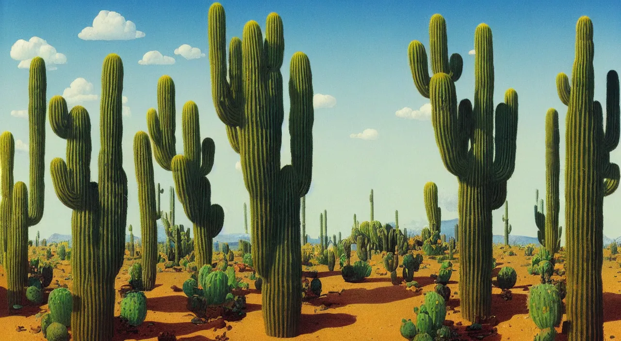 Prompt: single flooded simple cactus tower, very coherent and colorful high contrast!! masterpiece by rene magritte simon stalenhag carl spitzweg syd mead norman rockwell edward hopper james gilleard, minimalist, dark shadows, sunny day, hard lighting