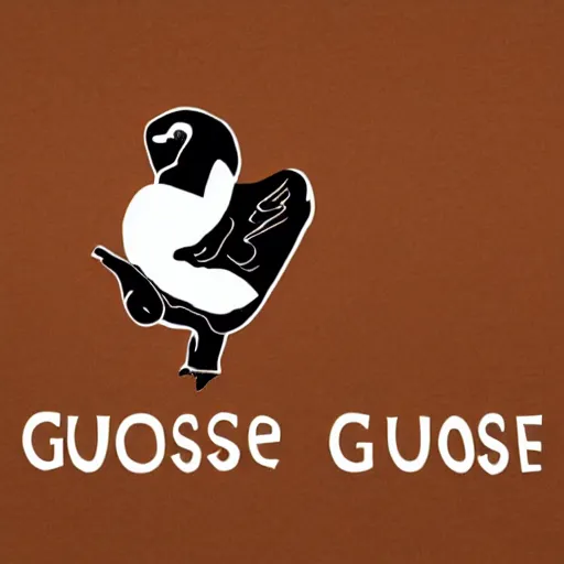 Prompt: logo of a cute baby goose