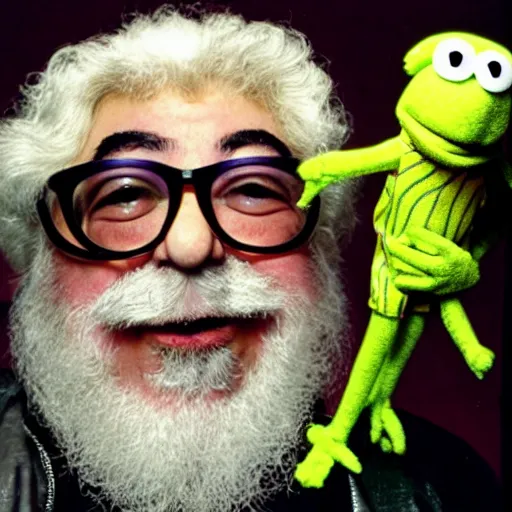 Image similar to jerry garcia as a muppet