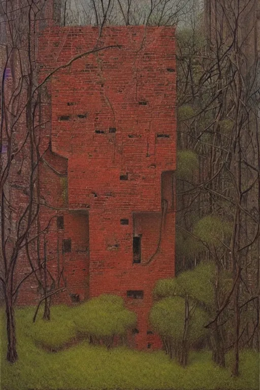 Prompt: (((((a ramshackle manhattan brick brownstone deep in the forest))))) by Zdislav Beksinski!!!!!!!!!!!!!!!!!!!!!!!!!!!