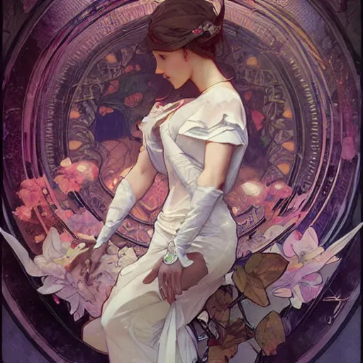 Image similar to art by artgerm and greg rutkowski and alphonse mucha