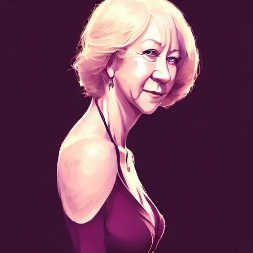 Prompt: helen mirren 1 9 8 0, portrait shinkai makoto studio ghibli studio key hideaki anno sakimichan stanley artgerm lau rossdraws james jean marc simonetti elegant highly detailed digital painting artstation pixiv