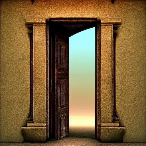 Image similar to doorway to another world, digital art,8k,