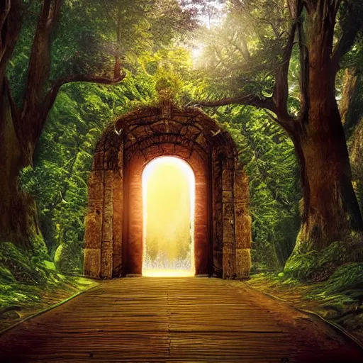 Prompt: gateway to another world