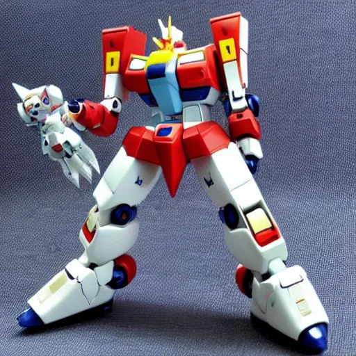 Prompt: chibi super-deformed Gundam robot by Hajime Katoki, Super Robot Wars