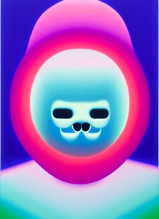 Image similar to ghost by shusei nagaoka, kaws, david rudnick, airbrush on canvas, pastell colours, cell shaded, 8 k