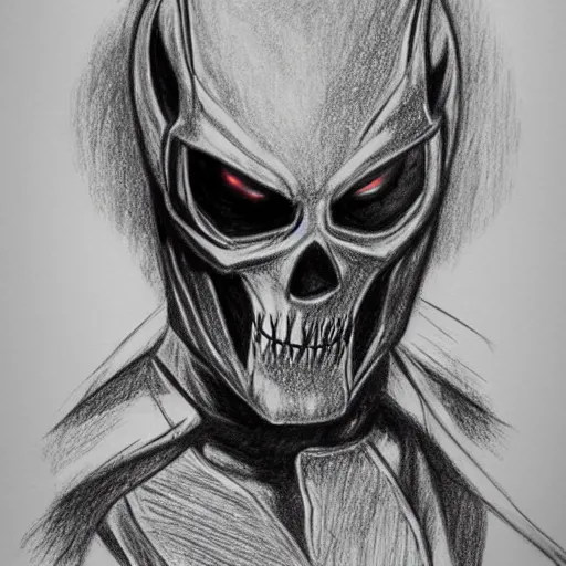 How To Draw the Ghost Rider | Sketch Tutorial - YouTube