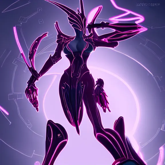 Prompt: highly detailed giantess shot exquisite warframe fanart, looking up at a giant 500 foot tall beautiful stunning saryn prime female warframe, as a stunning anthropomorphic robot female dragon, looming over you, posing elegantly, dancing over you, your view between the legs, white sleek armor with glowing fuchsia accents, proportionally accurate, anatomically correct, sharp robot dragon claws for hands and feet, two arms, two legs, camera close to the legs and feet, giantess shot, upward shot, ground view shot, leg and thigh shot, epic low shot, high quality, captura, sci-fi, realistic, professional digital art, high end digital art, furry art, macro art, giantess art, anthro art, DeviantArt, artstation, Furaffinity, 3D realism, 8k HD octane render, epic lighting, depth of field