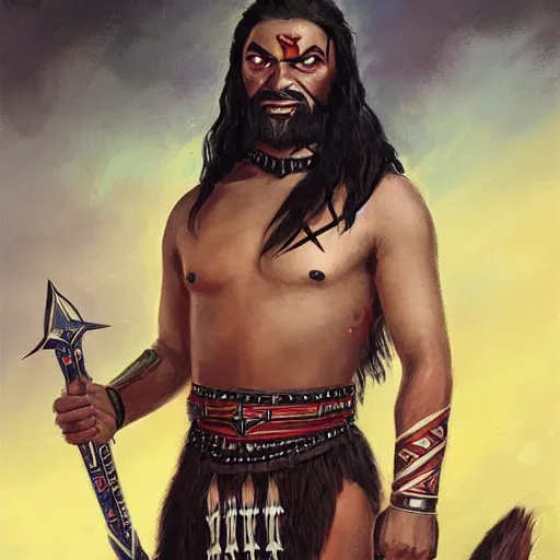 Prompt: Maori Tlingit Klingon by Greg Rutkowski