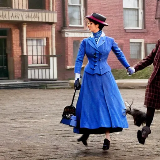 Image similar to a still of Kate Upton as Mary Poppins in the film Mary Poppins, high definition