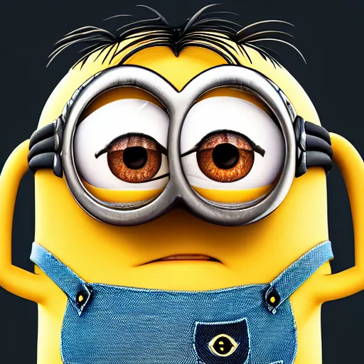 minion portrait, realistic 8k, HDR, sharp, details, | Stable Diffusion ...