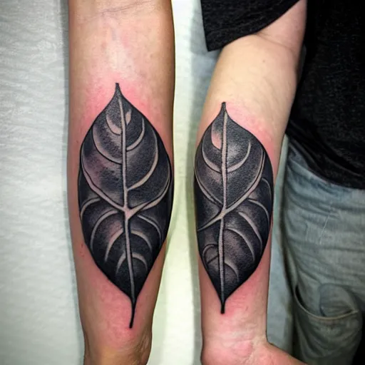 Prompt: black line tattoo of two blueberries with leaves, folk punk styling