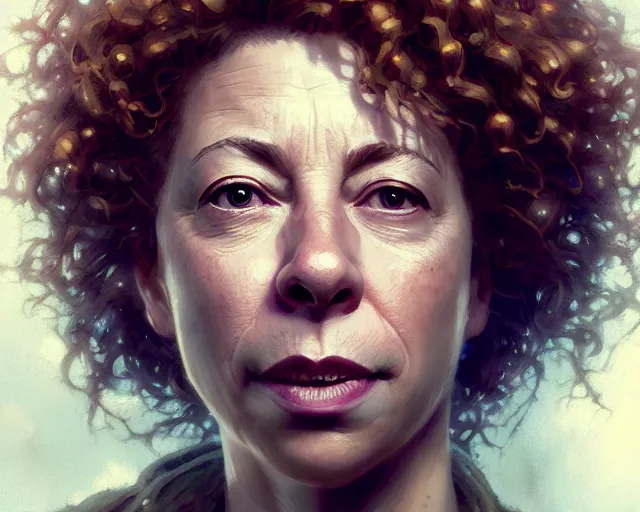 Prompt: highly detailed portrait of alex kingston, in the walking dead, stephen bliss, unreal engine, fantasy art by greg rutkowski, loish, rhads, ferdinand knab, makoto shinkai and lois van baarle, ilya kuvshinov, rossdraws, tom bagshaw, global illumination, radiant light, detailed and intricate environment