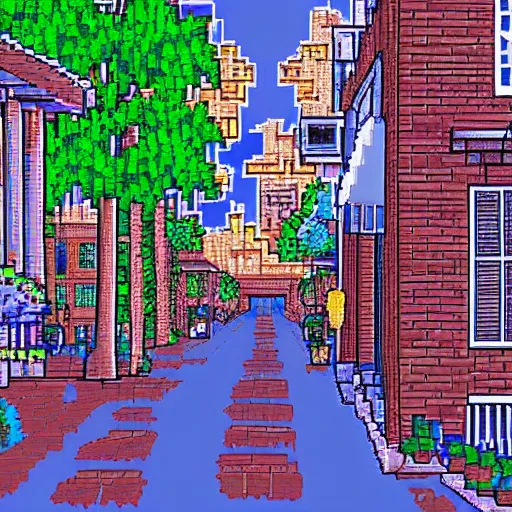 Image similar to pixel art of gainesville florida