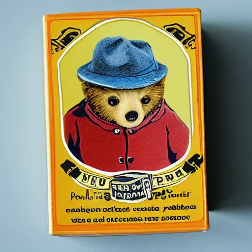 Prompt: paddington bear living in a matchbox