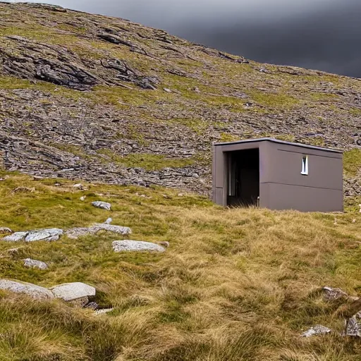 Image similar to remote bothy nestled in the folds of the Cairngorm mountains