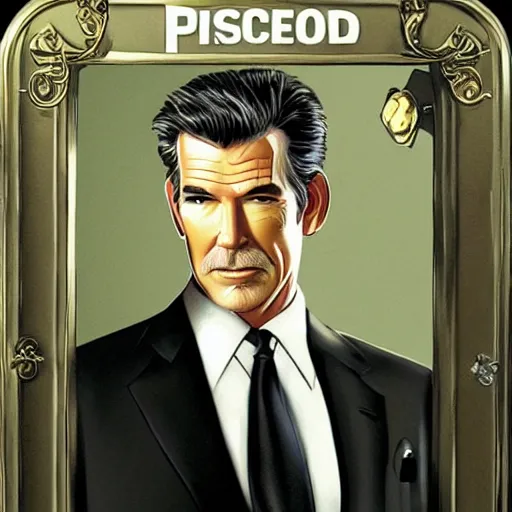 Prompt: concept art of pierce brosnan in casino royale 2 0 0 6, extremely detailed