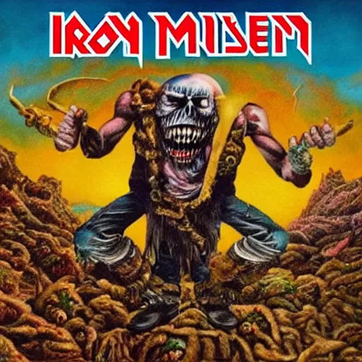 Prompt: iron maiden killers album cover 8 k resolution hyperdetailed surrealism