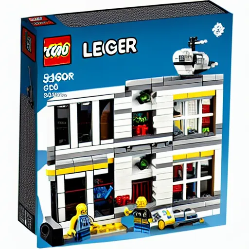 Image similar to lar - a - mago fbi raid lego set