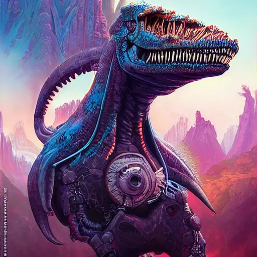 Image similar to Lofi bioPunk portrait tyrannosaurs rex Pixar style by Tristan Eaton Stanley Artgerm and Tom Bagshaw