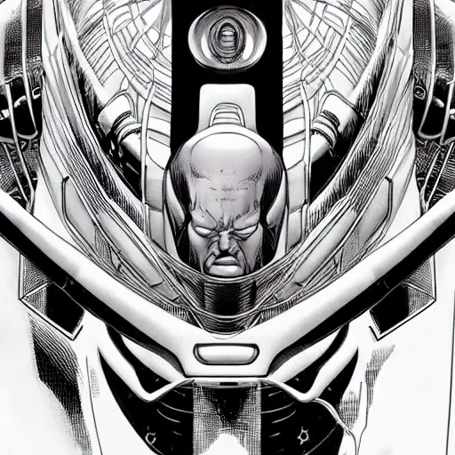 Image similar to portrait of colossus from xmen, symmetrical, by yoichi hatakenaka, masamune shirow, josan gonzales and dan mumford, deayami kojima, takato yamamoto, barclay shaw, karol bak, yukito kishiro