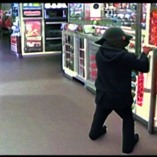 Image similar to yoda caught robbing store cct footage