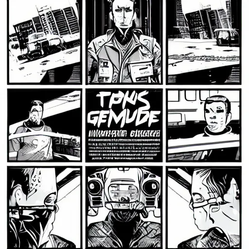 Image similar to Cyberpunk dude, Laurie Greasley