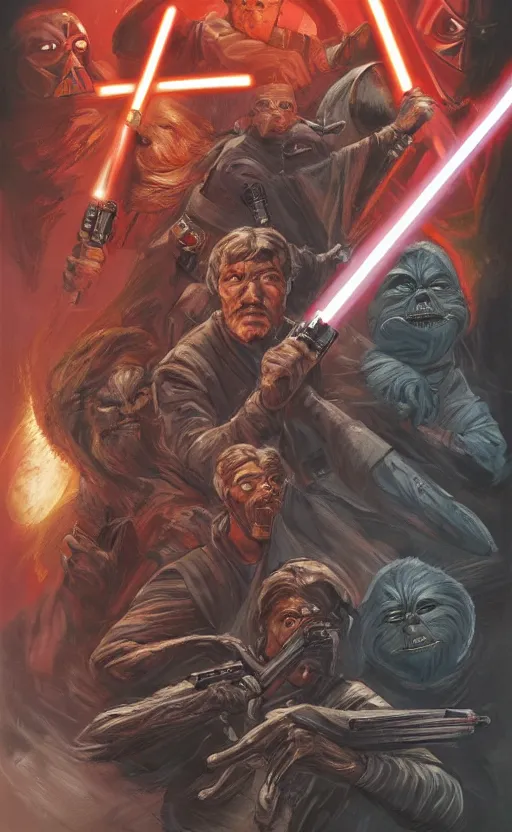 Image similar to unused cover art for star wars union by igor kordej