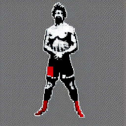 Prompt: Pixel Art of Ben Askren