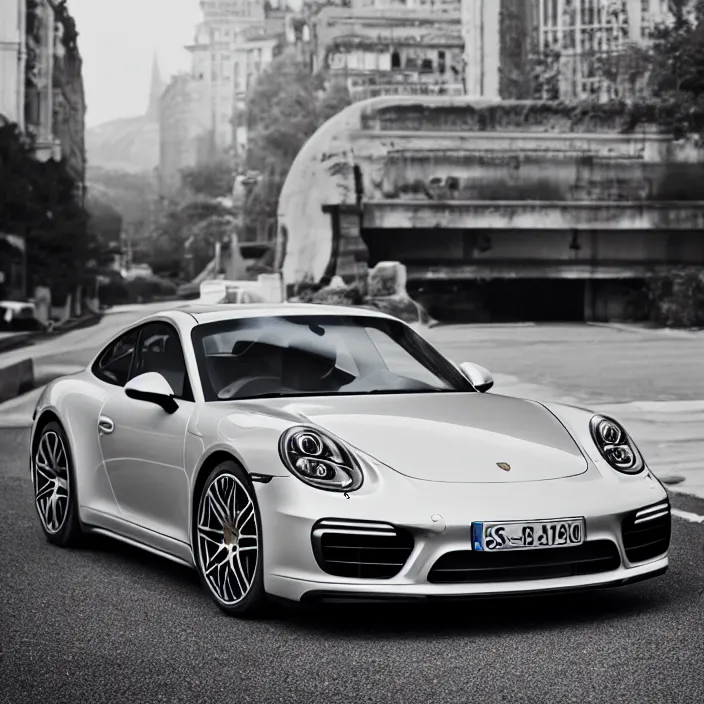 Image similar to Porsche designed by Apple, natural light, detailed, CANON Eos C300, ƒ1.8, 35mm, 8K, medium-format print