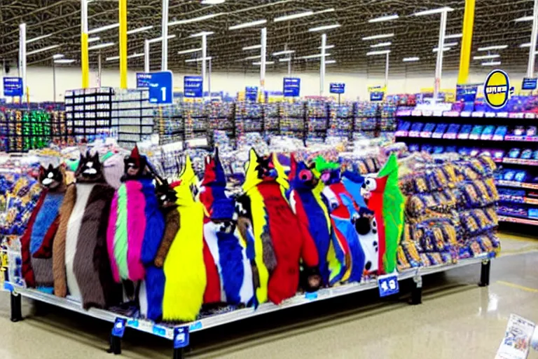 Image similar to photo of fursuits for sale at walmart