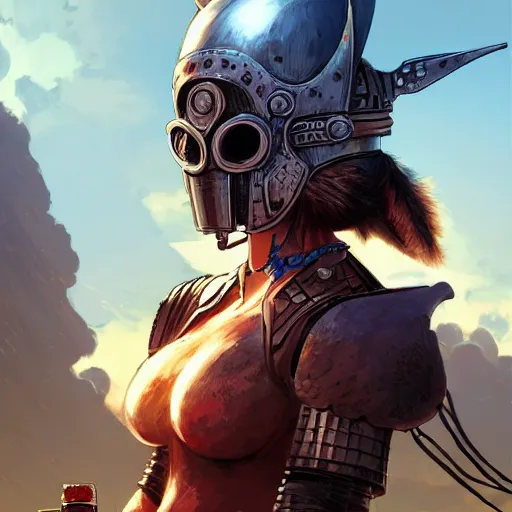 Image similar to cyberpunk viking helmet mask warrior goddess robot ninja fantasy, art gta 5 cover, official fanart behance hd artstation by jesper ejsing, by rhads, makoto shinkai and lois van baarle, ilya kuvshinov, ossdraws