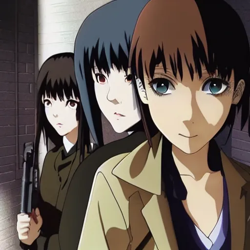 Prompt: Serial Experiments Lain, action movie, hyper realistic, photorealistic, highly detailed in the style of anime