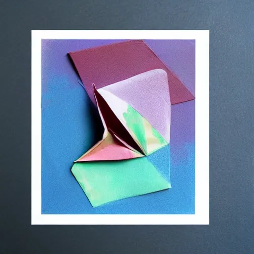 Image similar to samurai folding origami, abstract concept, pastel art, naturalistic vibes and colors, trending on pinterest