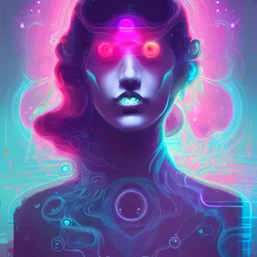 Image similar to intricate holographic quantum ghostwave entanglement goth girl made of microcircuitry and transistors in a glowing deap sea by peter mohrbacher and dan mumford, trending on artstation, cgsociety 4 k