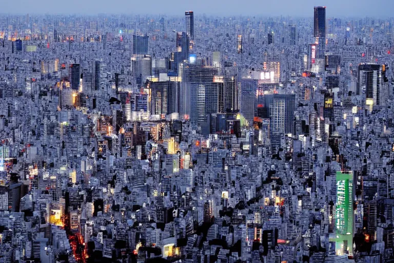 Image similar to tokyo in distant future photo