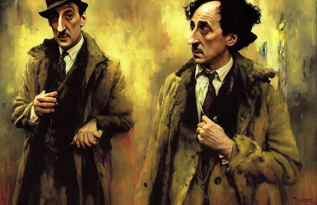 Image similar to portrait of basil rathbone as sherlock holmesl!!!!!!!!!!!!!!!!!!!!!!!!!!!, detailed face, detailed painting,, epic lighting, by ilya repin, phil hale and kent williams