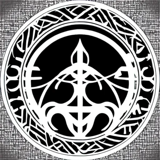 Prompt: agamia logo, symbol, black and white