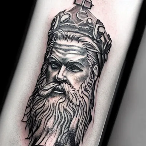 zeus tattoo drawing