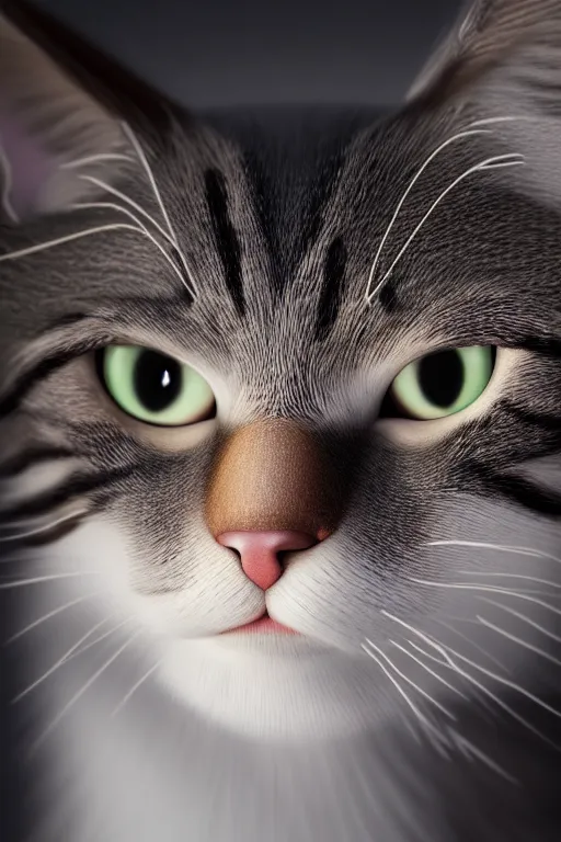 funny cat, 8 k ultra realistic, digital art, character | Stable ...