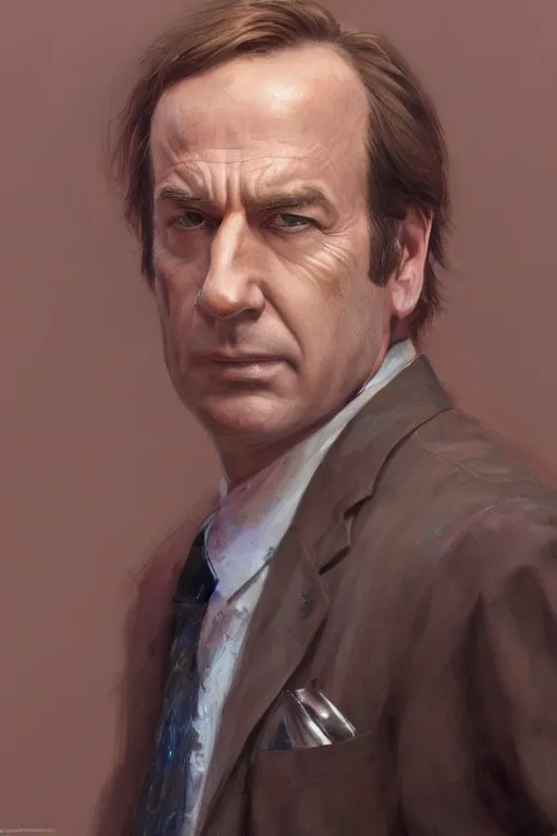 Image similar to Saul Goodman, closeup character portrait art by Donato Giancola, Craig Mullins, digital art, trending on artstation