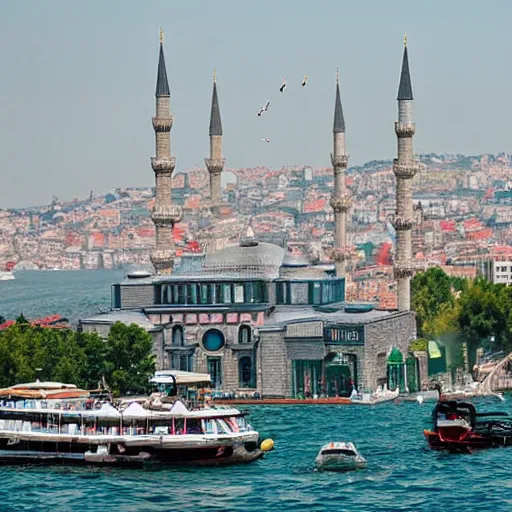 Image similar to istanbul like a futurama