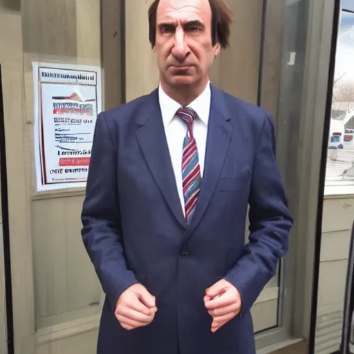 Image similar to saul goodman in serbia