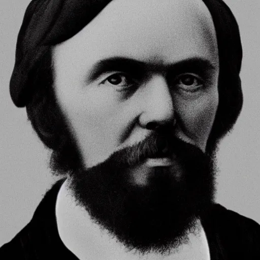 Image similar to black and white photo of old portrait of dostoyevsky by david bailey created at modern world in 4 k ultra high resolution and with medium shot