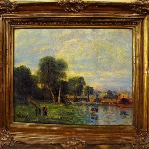 Image similar to a beautiful symphony, impressionist oil painting, 17th century