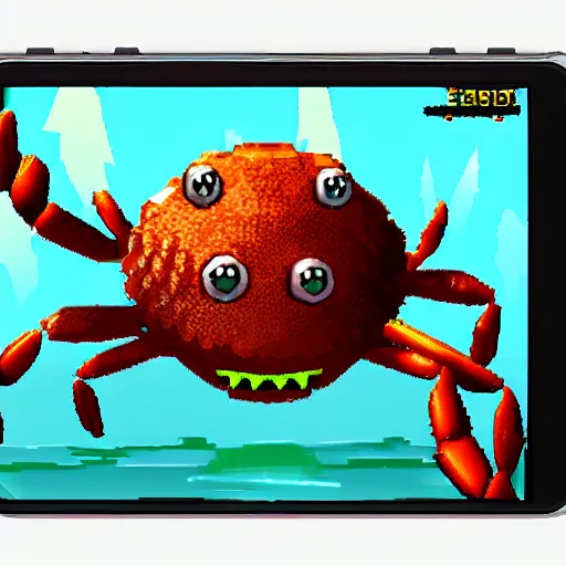 Image similar to crab monster, video game