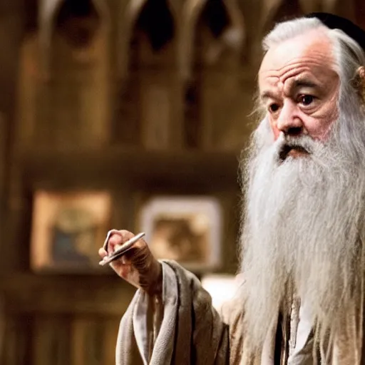Image similar to bill murray plays dumbledore in harry potter
